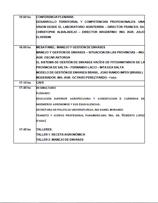 150319 Congreso Panamericano Agronomos Programa hoja 3